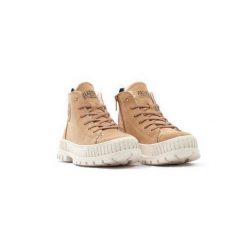 PALLADIUM PALLASHOCK ZIP Brązowy. Brązowe obuwie sportowe damskie Palladium, bez zapięcia, do biegania. Za 512.80 zł.