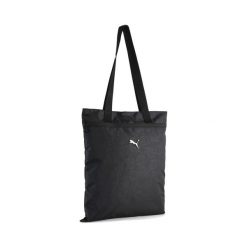Torba typu tote Pop PUMA. Czarne torby sportowe Puma, bez wzorów. Za 89.00 zł.