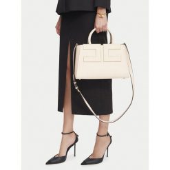 Torebka Elisabetta Franchi. Białe kuferki damskie Elisabetta Franchi, bez wzorów, bez dodatków. Za 1,879.00 zł.