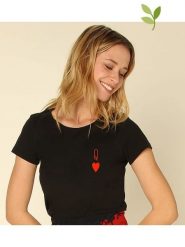 WOOOP Koszulka "Queen" w kolorze czarnym rozmiar: S. Czarne koszulki damskie Wooop, s, bez wzorów, z bawełny, bez kołnierzyka, bez ramiączek. Za 39.45 zł.