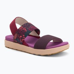 Sandały damskie KEEN Elle Backstrap. Fioletowe sandały damskie Keen, bez wzorów, bez obcasa, bez zapięcia. Za 289.99 zł.