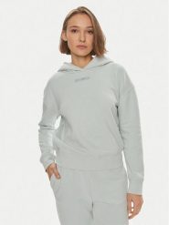 Calvin Klein Bluza Micro Logo K20K206631 Zielony Regular Fit. Zielone bluzy damskie Calvin Klein, m, bez wzorów, z bawełny, bez kaptura. Za 399.99 zł.