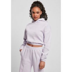 Bluza damska z kapturem Urban Classics krótka oversized-Duże rozmiary. Fioletowe bluzy damskie Urban Classics, uniwersalny, bez wzorów, z kapturem. Za 214.00 zł.