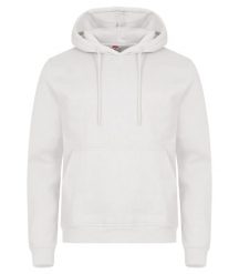 Clique Miami Hoody — unisexowa bluza z bawełną i poliestrem z recyklingu – Off. Białe bluzy damskie CLIQUE, xl, bez wzorów, z bawełny, z kapturem. Za 172.75 zł.