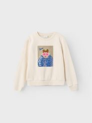 NAME IT Bluza 13221346 Écru Regular Fit. Bluzy dziewczęce Name it, bez wzorów, z syntetyku, bez ramiączek, bez kaptura. Za 89.99 zł.