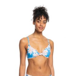 Góra od stroju kąpielowego ROXY PT Roxy Love The Surf Knot. Niebieskie bikini Roxy, bez wzorów. Za 79.99 zł.