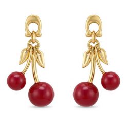 Kolczyki Coach. Żółte kolczyki damskie Coach, złote. Za 559.99 zł.