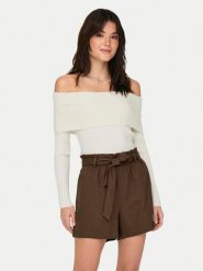 JDY Bluzka Liva 15336133 Écru Regular Fit. Bluzki damskie JDY, l, bez wzorów, z syntetyku, bez kołnierzyka, bez ramiączek. Za 139.99 zł.
