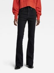 G-Star Dżinsy "3301" - Skinny Flare fit - w kolorze czarnym rozmiar: W25/L30. Czarne jeansy damskie G-Star. Za 140.53 zł.