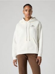 Levi's Bluza w kolorze białym rozmiar: L. Białe bluzy damskie Levi's, l, bez wzorów, z bawełny, z kapturem. Za 146.28 zł.