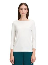 BETTY & CO Koszulka w kolorze białym rozmiar: XL. Białe bluzki damskie Betty & Co, xl, bez wzorów, bez kołnierzyka, bez ramiączek. Za 77.95 zł.
