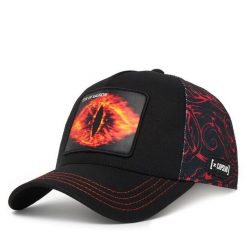 Czapka z daszkiem Capslab. Czarne czapki z daszkiem damskie CapsLab, bez wzorów. Za 169.99 zł.