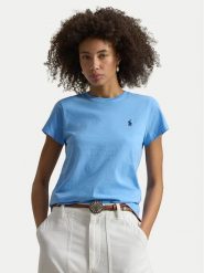 Polo Ralph Lauren T-Shirt 211B14605005 Błękitny Classic Fit. Niebieskie t-shirty damskie Polo Ralph Lauren, m, bez wzorów, z bawełny, bez kołnierzyka. Za 379.99 zł.