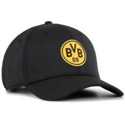 Czapka PUMA BVB Borussia Dortmund - Styl i Wygoda. Czarne czapki damskie Puma, bez wzorów. Za 174.99 zł.