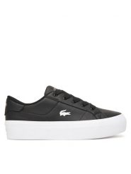 Lacoste Sneakersy Ziane 7-50CFA0035 Czarny. Czarne obuwie sportowe damskie Lacoste, ze skóry, bez zapięcia. Za 349.99 zł.