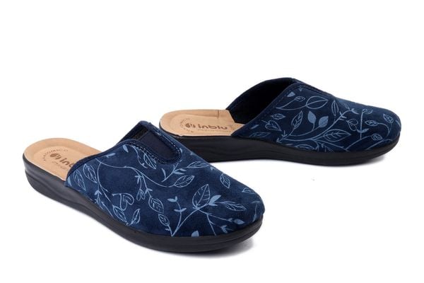 INBLU CF-49 004 granatowy, kapcie damskie. Niebieskie kapcie damskie Inblu. Za 54.50 zł.