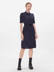 Armani Exchange Sukienka koszulowa 3DYADD YJEAZ 1593 Granatowy Regular Fit. Niebieskie sukienki damskie Armani Exchange, bez wzorów, z wiskozy, bez ramiączek. Za 429.99 zł.