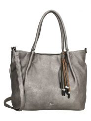 Charm Shopper bag "Tottenham" w kolorze szarym - 36 x 26 x 12 cm rozmiar: onesize. Szare shopper bag Charm, bez wzorów, z materiału, przez ramię, bez dodatków. Za 105.38 zł.