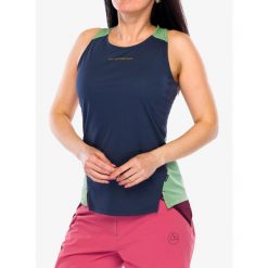 Top damski La Sportiva Traverse Tank. Niebieskie koszulki sportowe damskie La Sportiva, bez wzorów, bez ramiączek. Za 182.99 zł.