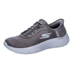 Tenisówki Skechers Model Go Walk Flex - Mali Slip-ins Kolor Szary. Szare obuwie sportowe damskie Skechers, z tkaniny, bez zapięcia, tenisowe. W wyprzedaży za 358.65 zł.