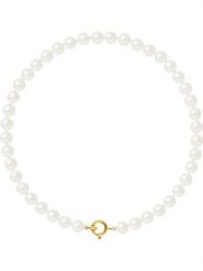 Pearline Bransoletka w kolorze białym z perłami słodkowodnymi rozmiar: onesize. Białe bransoletki damskie Pearline, złote. Za 217.99 zł.