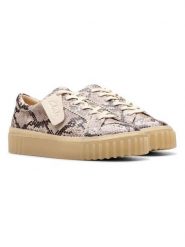 Clarks Skórzane sneakersy "Mayhill Walk" w kolorze szaro-beżowym rozmiar: 39. Brązowe obuwie sportowe damskie Clarks, ze skóry, bez zapięcia. Za 325.03 zł.