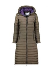 Geographical Norway Płaszcz zimowy "Azule" w kolorze khaki rozmiar: XL. Brązowe płaszcze damskie Geographical Norway, na zimę, xl, bez wzorów, z puchu, bez kaptura. Za 244.80 zł.