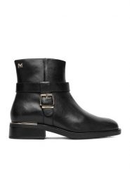 MEXX Botki CEO-MX/033C-RST Czarny. Czarne botki damskie Mexx, ze skóry, bez obcasa, na płaskiej podeszwie, bez zapięcia. Za 349.99 zł.
