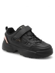 Kappa Sneakersy CEOWB-SS24-3CK10 Czarny. Czarne buty sportowe dziewczęce Kappa, ze skóry, bez zapięcia. Za 129.99 zł.