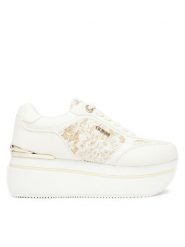 Guess Sneakersy FLTCM8 ELE12 Biały. Białe obuwie sportowe damskie Guess, ze skóry, bez zapięcia. Za 469.99 zł.