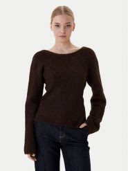 ONLY Sweter Zaggie 15376349 Brązowy Regular Fit. Brązowe swetry klasyczne damskie Only, l, z syntetyku, bez kołnierzyka. Za 159.99 zł.