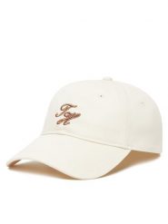 Tommy Hilfiger Czapka z daszkiem Th Embroidered AW0AW17489 Beżowy. Brązowe czapki z daszkiem damskie Tommy Hilfiger, bez wzorów, z bawełny. Za 149.99 zł.