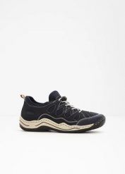 Komfortowe sneakersy wsuwane marki Rieker z lekką podeszwą. Niebieskie obuwie sportowe casual damskie bonprix, bez zapięcia. Za 319.99 zł.
