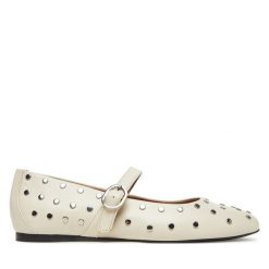 Baleriny Tamaris. Białe balerinki damskie Tamaris, bez wzorów. Za 329.99 zł.