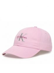 Calvin Klein Czapka z daszkiem Monologo Embroidery Baseball Hat LV04K5026G Różowy. Czerwone czapki z daszkiem damskie Calvin Klein, bez wzorów, z bawełny. Za 169.99 zł.