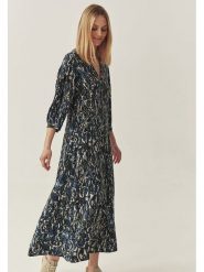 TATUUM Sukienka w kolorze granatowo-beżowym rozmiar: 42. Niebieskie sukienki damskie TATUUM, bez wzorów, z wiskozy, bez ramiączek. Za 196.24 zł.