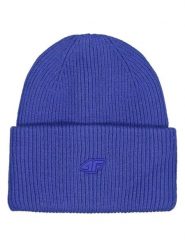 4F Czapka w kolorze niebieskim rozmiar: onesize. Niebieskie czapki damskie 4F, bez wzorów. Za 74.28 zł.