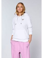 Chiemsee Bluza w kolorze białym rozmiar: S. Białe bluzy damskie Chiemsee, s, bez wzorów, z bawełny, z kapturem. Za 169.95 zł.
