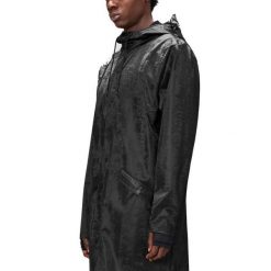 Kurtka RAINS LONG JACKET W3 Czarny. Czarne kurtki damskie Rains, bez wzorów, z syntetyku, bez kaptura. Za 445.91 zł.
