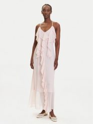 Vero Moda Sukienka wieczorowa Camille 10336405 Różowy Regular Fit. Czerwone sukienki damskie Vero Moda, bez wzorów, z syntetyku, wizytowe, bez ramiączek. Za 259.99 zł.