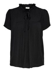 JDY Bluzka "Jdylima" w kolorze czarnym rozmiar: 40. Czarne bluzki damskie JDY, bez wzorów, z wiskozy, bez kołnierzyka, bez ramiączek. Za 54.45 zł.