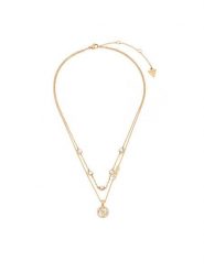 Guess Naszyjnik JUBN02 140JW Złoty. Żółte naszyjniki damskie Guess, złote. Za 349.99 zł.