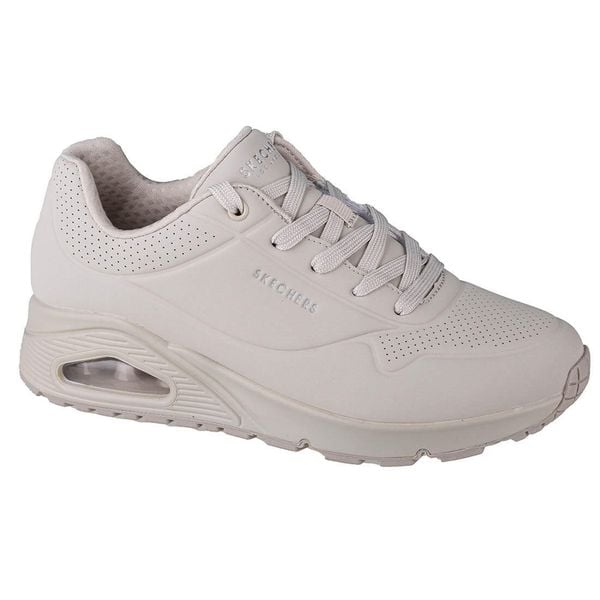 Sneakersy damskie Skechers Uno-Stand On Air. Białe obuwie sportowe damskie Skechers, z materiału, bez zapięcia, trekkingowe, Skechers Sport. Za 367.00 zł.