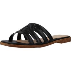 Sandały MTNG 59623M Czarny. Czarne sandały damskie mtng, bez wzorów, z syntetyku, bez obcasa, bez zapięcia. Za 127.99 zł.