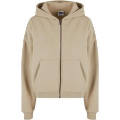 Damska bluza z kapturem zapinana na zamek Urban Classics. Brązowe bluzy damskie Urban Classics, bez wzorów, z kapturem. Za 275.00 zł.