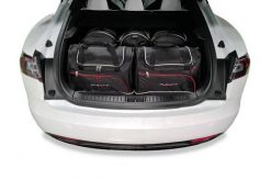 Torby Do Bagażnika Tesla Model S Ev 2016-2020 7Szt Kjust. Czarne torby podróżne KJUST, bez wzorów, z kauczuku. Za 1,954.00 zł.