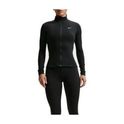 Bluza treningowa damska Nike IM7046010BLACKWHITE. Czarne bluzy damskie Nike, na lato, s, bez wzorów, bez kaptura. Za 258.65 zł.