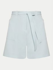 Guess Szorty materiałowe W5GD0I WH9Y2 Błękitny Classic Fit. Niebieskie szorty damskie Guess, z aplikacjami, z materiału. Za 229.99 zł.