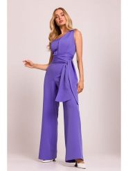 Made of emotion Kombinezon w kolorze fioletowym rozmiar: XL. Różowe kombinezony damskie Made Of Emotion, xl, bez wzorów, bez kołnierzyka, bez ramiączek. Za 245.96 zł.