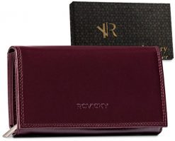 Portfel skórzany Rovicky fioletowy R-RD-37-GCL. Fioletowe portfele damskie ROVICKY, bez wzorów, z satyny. Za 85.99 zł.
